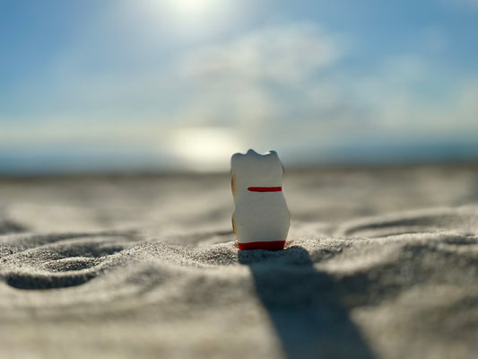 張り子 招き三毛猫 HARIKO MANEKI MIKE NEKO